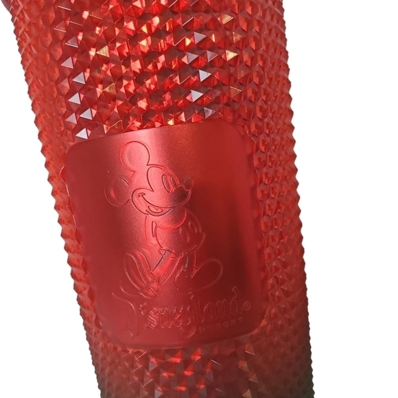 Starbucks X Disneyland 2022 Diamond‎ Christmas Tumbler Red Green 24 oz New - Picture 4 of 6